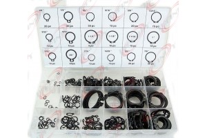  300 Pc Steel Snap Retaining Ring Hardware Assortment Set Kit With 18 Sizes